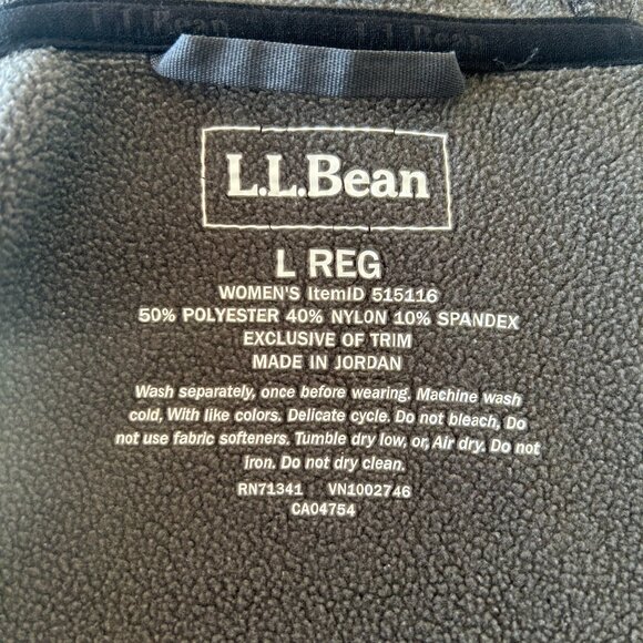 LL Bean Women's PrimaLoft ThermaStretch Fleece Full-Zip Hoodie - Picture 2 of 6